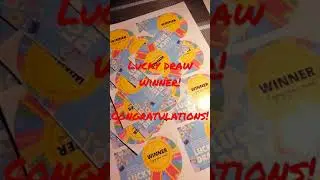 Stickers for Lucky Draw Winners!