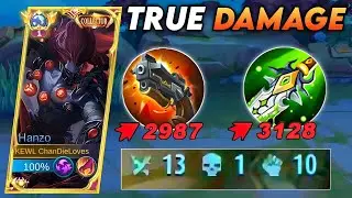 100% UNDERRATED HANZO TRUE DAMAGE BUILD 2023| HANZO BEST BUILD
