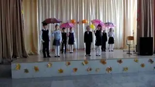 танец с зонтиками 2 класс МБОУ СОШ с. Троекурово