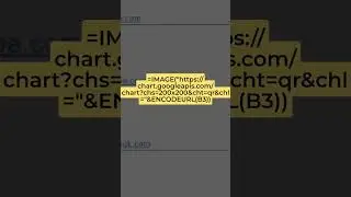 How to make QR codes in Googlesheets from any data✅📊🤯? #googlesheets #tips #qrcode