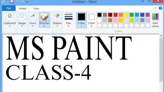 MS PAINT !! WINDOWS 7 एमएस पैंट चलना सीखे।।