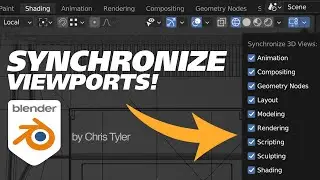 SYNCHRONIZE 3D Viewports in Blender!