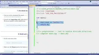 01.7 C++ preprocessor, compiler, and linker