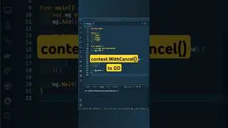 Using context.WithCancel() in Go to Control Goroutines!  #coding #golang #concurrency #context
