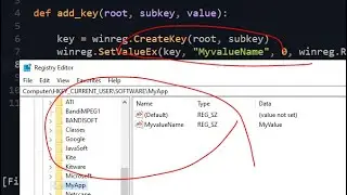 how to add new key to windows registry using python