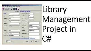 Library Management System Project in Windows Form C# Part-1/10
