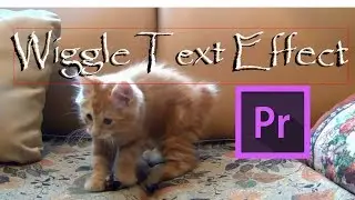 How to make WIGGLE/JITTERY TEXT Effect in Adobe Premiere Pro CC 2017 Tutorial