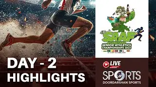 Highlights Day 2 - 4th South Asian Senior Athletics Championship 2025 Ranchi, Jharkhand | DD Sports