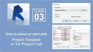 #3 | How to choose project template | Set Project Unit in Revit 2021 | Revit Tutorials English