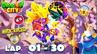 Dragon City: High Seismic Dragon | Heroic Race LAP 1 - 30 COMPLETED 😱