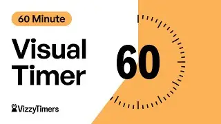 60 Minute/1 hour Visual Countdown Timer For Classroom, Parents, Kids, ADHD, Workouts by Vizzy Timers