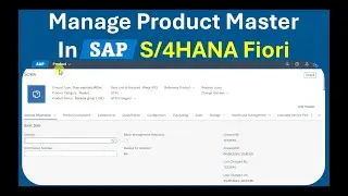 Tutorial: Manage Product Master App in SAP S/4HANA Fiori (F1602)