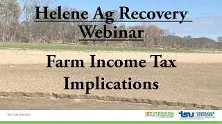 Helene Ag Recovery: Farm Income Tax Implications