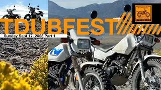 Exploratory Sunday Part 1 TDUBFEST 2023 With Dual Dorks And GCRad1 of Yamaha TDUB Club TW200 Fans!
