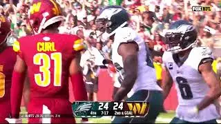 JULIO JONES FIRST TD AS AN EAGLE!!!! Eagles vs commanders NFL