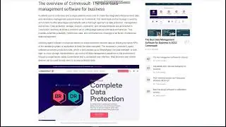 The Best Data Management Software for Business in 2022 || Commvault