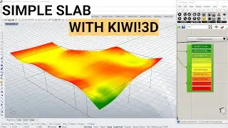 Tutorial: Simple Flat Slab Structural Finite Element Analysis in grasshopper with Kiwi!3D