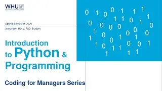Ch.4: Recursion & Looping | Intro to Python & Programming | Coding for Managers Series
