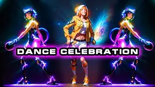 Celebration Dance AI Generative Art || VJ Loops Visuals