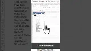 Excel Time Savers: Create Superscript Series (1st, 2nd, 3rd) in Seconds! 🚀