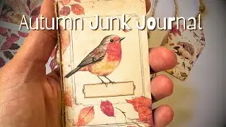🍂 Mini Autumn Junk Journal Kit & Flip Through | DIY Crafting Inspiration!