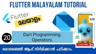 Operators | Dart Programming | Flutter Malayalam Tutorial | Part-20