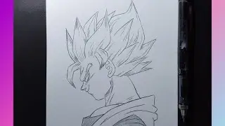 How to draw goku step by step | how to draw anime step by step | easy drawing for beginners