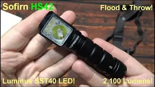Sofirn HS42 Flashlight Kit Review! (Luminus SST40/CSP3030 LEDs, Flood & Throw, Angle or Headlamp!)