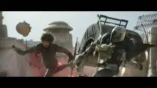 Mandalorian saving Grogu in slow motion! #bookofbobafett #mandalorian #grogu