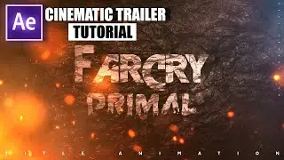 Cinematic Trailer Title Animation in After Effects || After Effects Tutorial