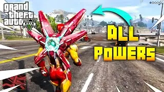 Iron Man Mark85 powers in GTA V| Iron Man End game in GTA V gameplay| Iron Man fighting with police.