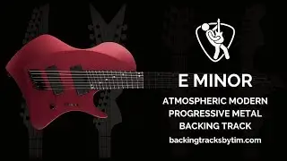 Atmospheric Modern Progressive Metal Backing Track in E Minor | 90 BPM