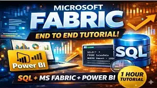 Microsoft Fabric Full Project | From Raw Data to Power BI Report | End to end tutorial
