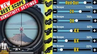 PUBG SCOPE SENSITIVITY SETTINGS 2X 3X 4X 6X 8X IN 2024🔥 BGMI Scope Setting 2024🔥 Pubg Scope Setting🔥