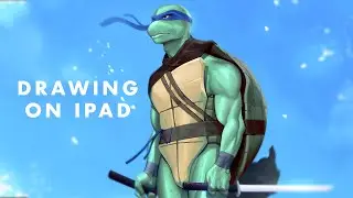 Drawing on Ipad | Leonardo from TMNT in Procreate