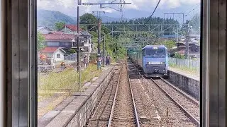 中央西線前面展望 南木曽→上松　＜Cabview Japanrail Chuo Line（West Line）Nagiso → Agematsu
