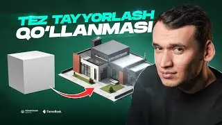 3 qadamda 3D uyning tomini yasaymiz
