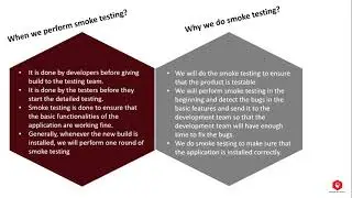 Functional types - Sanity and Smoke testing
