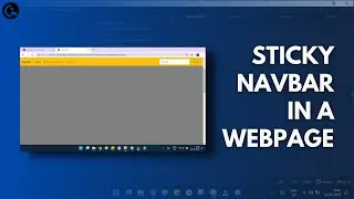 How to Add Sticky Navbar in a Website | Bootstrap Navbar | codeeayan