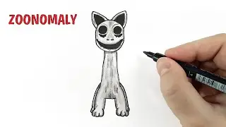 How to draw a Smile Cat from the game Zoonomaly