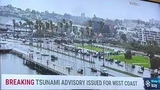 Tsunami warning San Francisco after Tonga volcano eruption tv alart tv