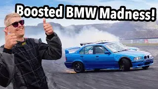 The Wildest Drifting Of My Life! Boosted E36 Tears Up the Ultimate Big Boy Track!