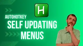 AutoHotkey - Live Updating Context Menus / No Need to Reload Scripts