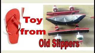 diy Toy Sailor Boat from Old Slippers fromTrash