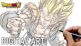 Drawing Gogeta Part 1 #digitalart #ipaddrawing #ipad #ibispaintx