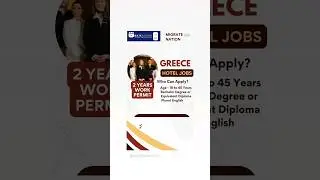Greece Work Visa | Europe work permit visa #workabroad #europevisa #shortsfeed