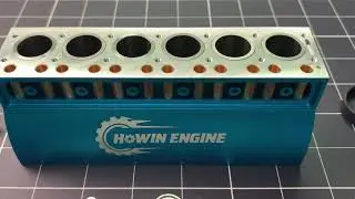 Part 1/3：Assembling 13,500RPM HOWIN L6 Straight six Four Stroke  Gasoline Engine Model | Stirlingkit