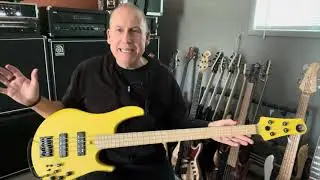 Swan Alpha 4-String Bass (2021) - Yellow w/Audere preamp