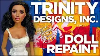History of Repainting plus Trinity Designs Doll Repaint with Doll Unboxing