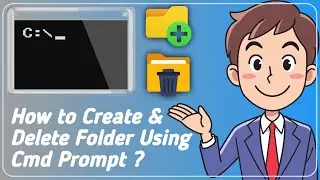 How to Create and Delete Folder Using Cmd Prompt? #commandprompt #create #delete #folder